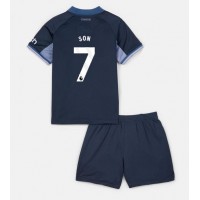 Maglie da calcio Tottenham Hotspur Son Heung-min #7 Seconda Maglia Bambino 2023-24 Manica Corta (+ Pantaloni corti)